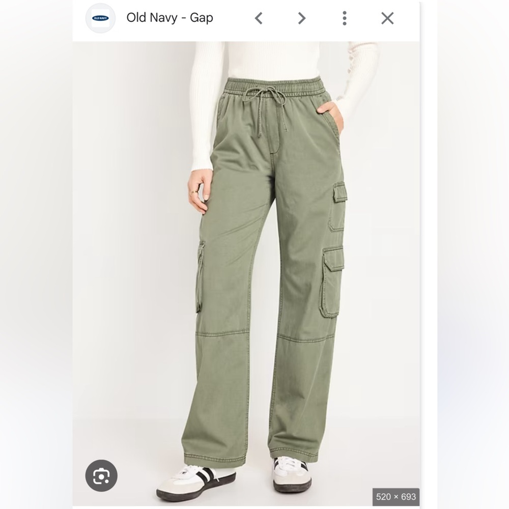 Old Navy Green Wide Leg Pants